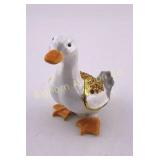 Enameled and Bejeweled Duck Trinket Box