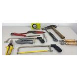 Hand Tools: Hammers, Hack Saw, Screen Spline