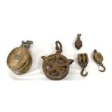 VTG Pulleys Various Styles 5 Pc Lot