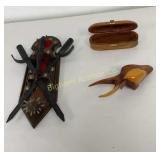 VTG Medieval Sward & Mace Wall Decor, Wooden