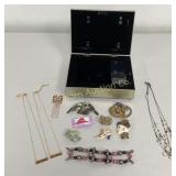 Musical Jewelry Box w/ Contents: Bracelets,