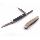 VTG Schrade & Sabre Pocket Knives 2 Pc Lot