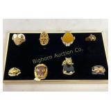 Ring Assortment Various Sizes/ Styles 8 Pc Lot