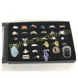 Ring Assortment 33pc lot Several are .925