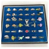 Ring Assortment 36 Pc Lot Several Marked .925