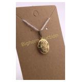 Oval Locket Pendant Gold Filled VTG