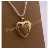 Mom Heart Locket Pendant 14K Gold Filled VTG