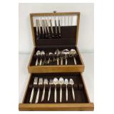 VTG Community Silver Plate Flatware Set Service