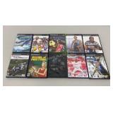 Sony Play Station 2 Game Assortment 10 Pc Lot