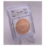 One Troy Ounce .999 Fine Copper Aztec Round ICG