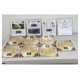 One Dollar Presidential Coins w/ Stamps 6-P&D