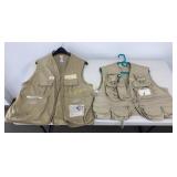 Woodfield & Bush Pilot Fishing Vests Size L 2 Pc