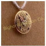 Oval Locket 14K Gold Filled Pendant