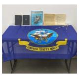 US Navy Flag, USS Enterprise Book, US Navy Watch