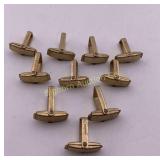 Cufflinks 12K Gold Filled 5 Pair in Lot VTG