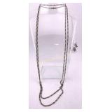 51' Sterling Silver Necklace Italy