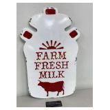 Metal Sign Farm Fresh Milk