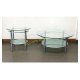 Glass Coffee & End Table Set