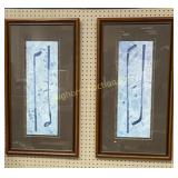 Framed Golf Theme Art VTG Golf Clubs