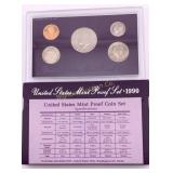 1990-S US Mint Proof Coin Set w/ COA