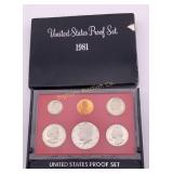 1981-S U.S. Mint Proof Coin Set