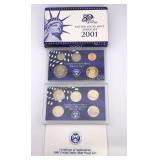 2001-S U.S. Mint Proof Coin Set