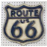 Wooden Route 66 Sign