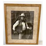 John Wayne Oak Framed Art Print