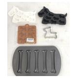 Wilton Bone Pan, Silicone Scotty Dog Molds,