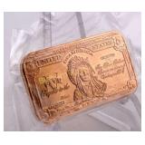 One Ounce Copper Bar