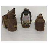 VTG Item: Bee Smoker, 8' Milk Can Liberty Cold