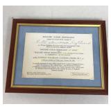 Sarah Bernhardt, Original Private Invitation Dated