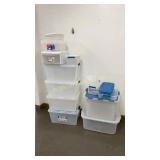 Storage Tote Assortment, Various Sizes