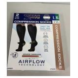 Copper Fit Elite Compression Socks L/XL M-9-12,