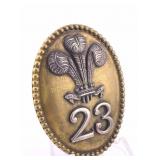 Oval Assumed British Army Brass Gilt Shoulder Belt