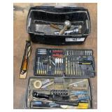 22' Toolbox w/ Contents: Framing Hammer, Tile