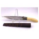 Antique Tribal Knife 5' Blade 8 3/4' Overall
