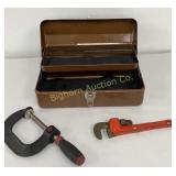 Toolbox w/10' Pipe Wrench, Hart 4' Quick Release