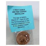 ARIES One Ounce .999 Copper Round