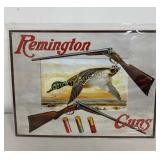 Metal Sign Remington Guns Approx 16' x 12'