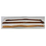 Leather Buckskinning Belts 38' ,39', & 42' Long