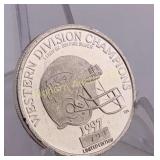 1997 One Troy Ounce .999 Fine Silver Round, Kansas