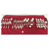 VTG Oneida Silver Plate Flatware w/ Organizer