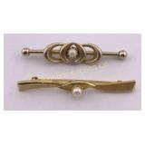 VTG Brooch Pins 2 Pc Lot