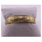 VTG Hinged Bangle Bracelet 12K Gold Filled