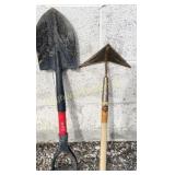Short Handled Winged Weeder & Shovel 2 Pc Lot