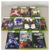 XBox 360 Game Assortment 10 Pc Lot