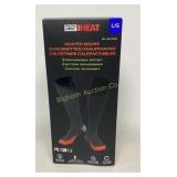 32 Degree Heat Heated Socks Size Large Men's 8-10