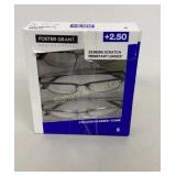 Foster Grant +2.50 Reading Glasses 3 Pack