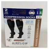 Copper Fit Elite L/XL Compression Socks 2 Pair